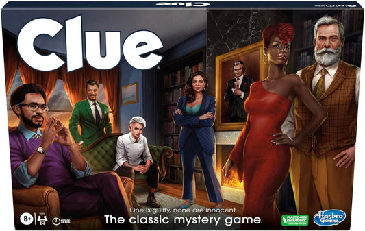 Clue Board Game for Ages 8 and Up, Reimagined Clue Game for 2-6 Player
