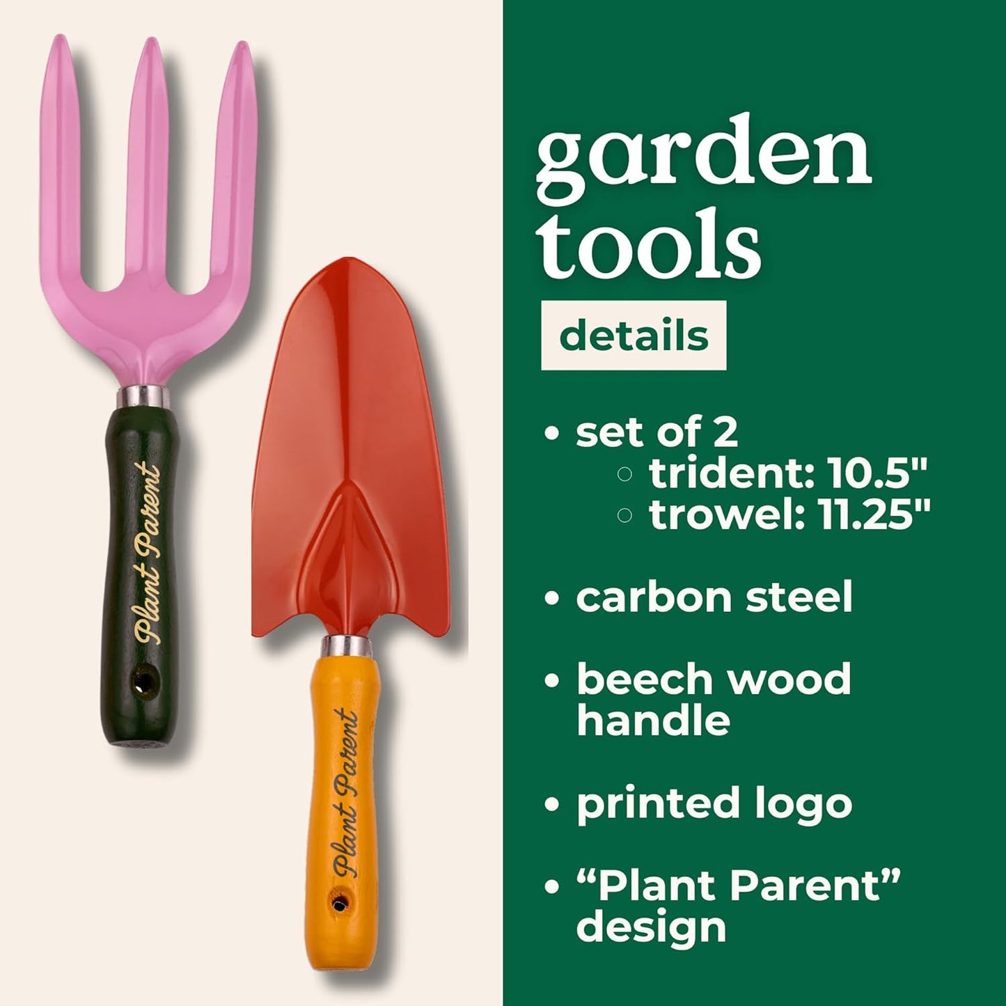 ban.do 2 Piece Gardening Hand Tools, Cute Garden Tool Set Includes Han
