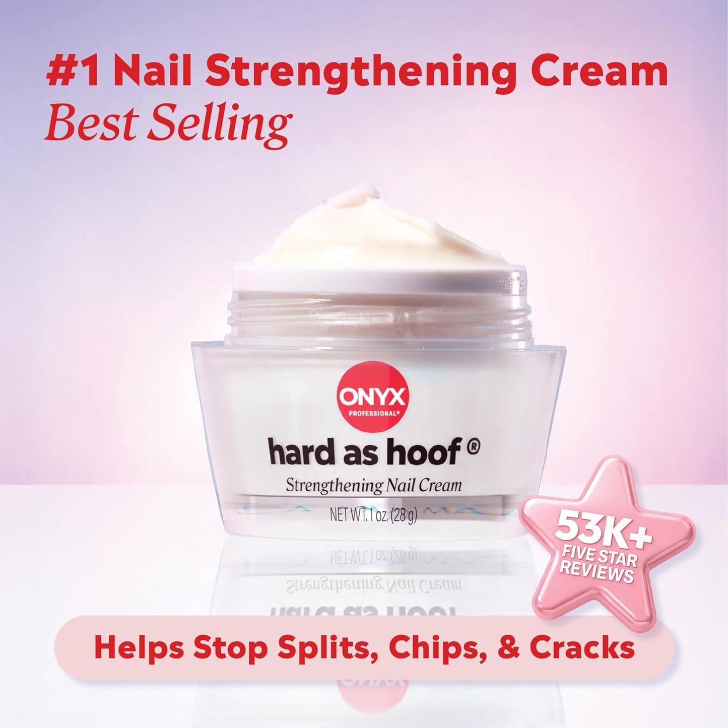 Onyx Professional Hard as Hoof Nail Strengthening Cream, Island Coconu