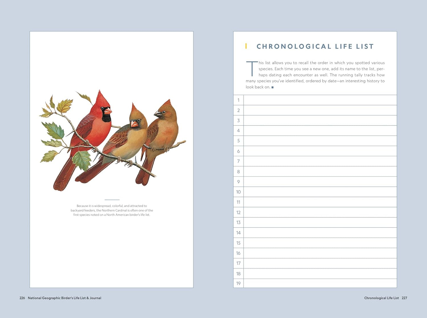 National Geographic Birder's Life List and Journal