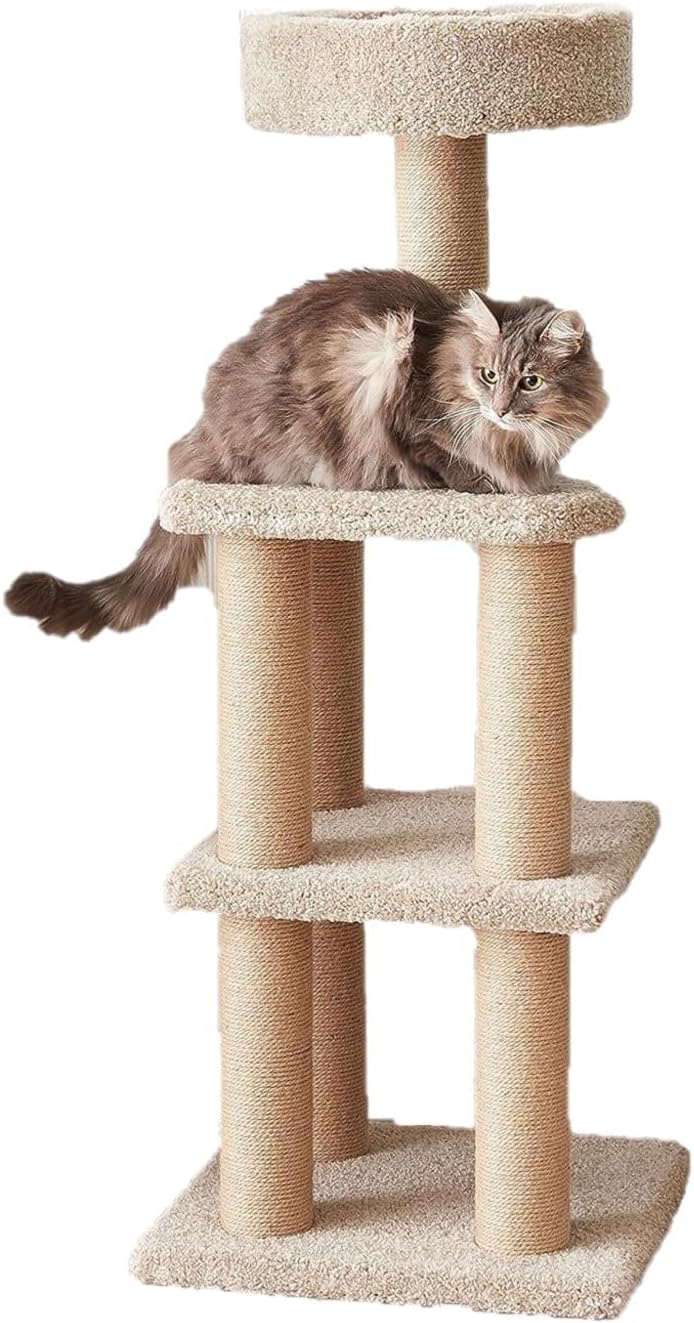 Amazon Basics Cat Tree Tower - Multi-Level Climbing Activity Center fo