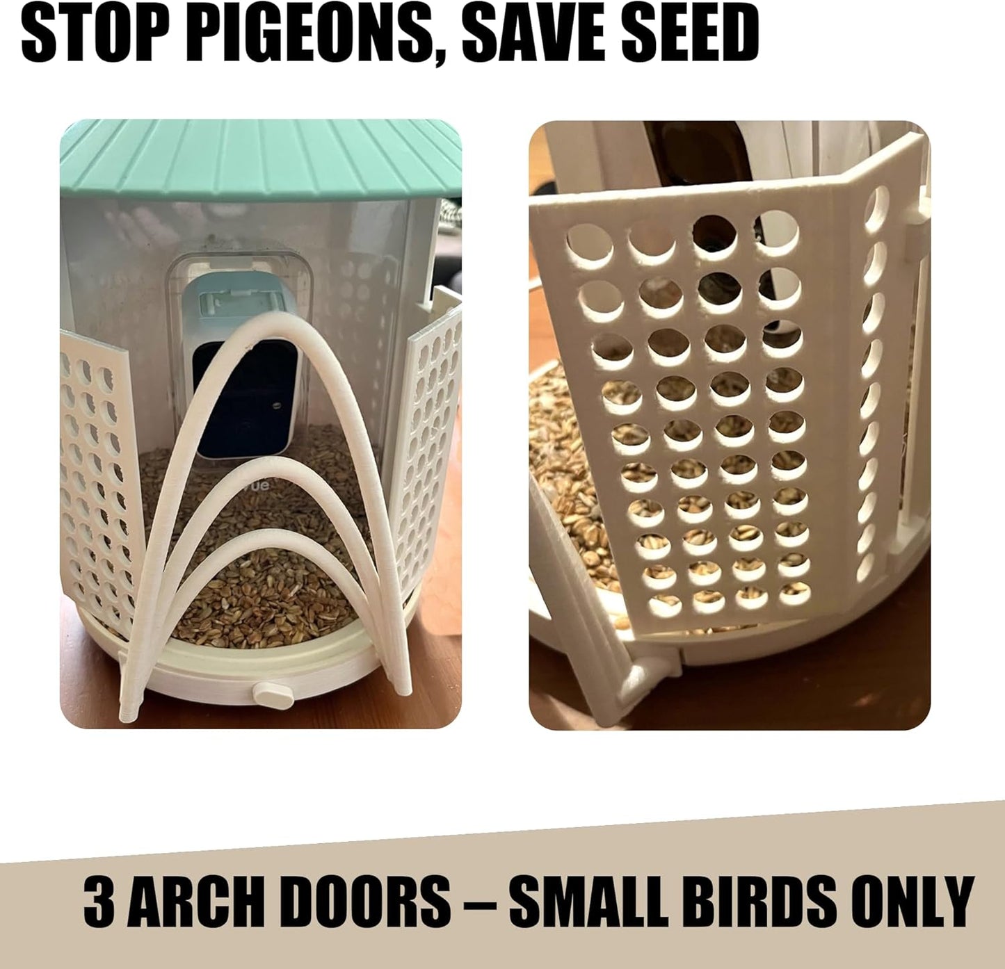 Bird Feeder Shield Compatible with NETVUE Birdfy Smart Feeder – Keep Out Unwanted Birds & Predators, Must-Have Feeder Accessory