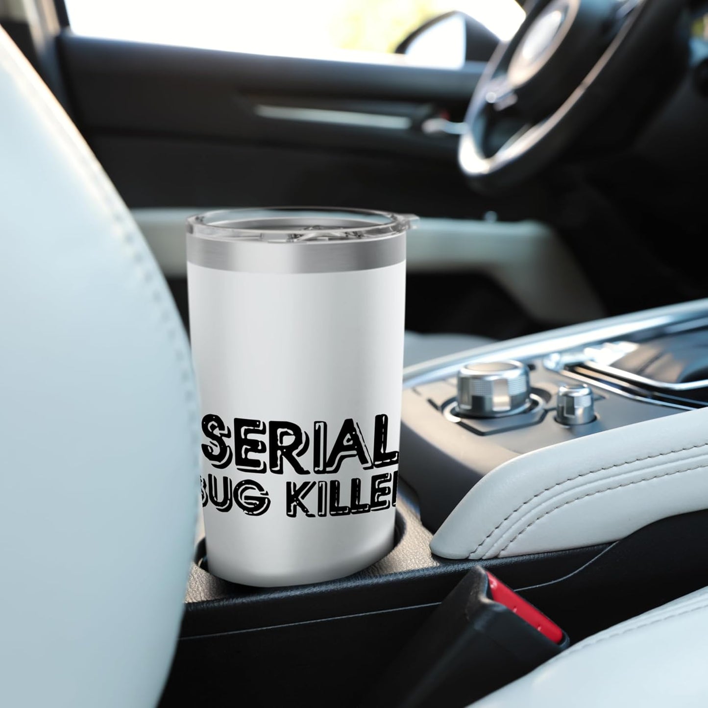 Serial Bug Killer Funny Exterminator Pest Control Technician Stainless Steel Insulated Tumbler