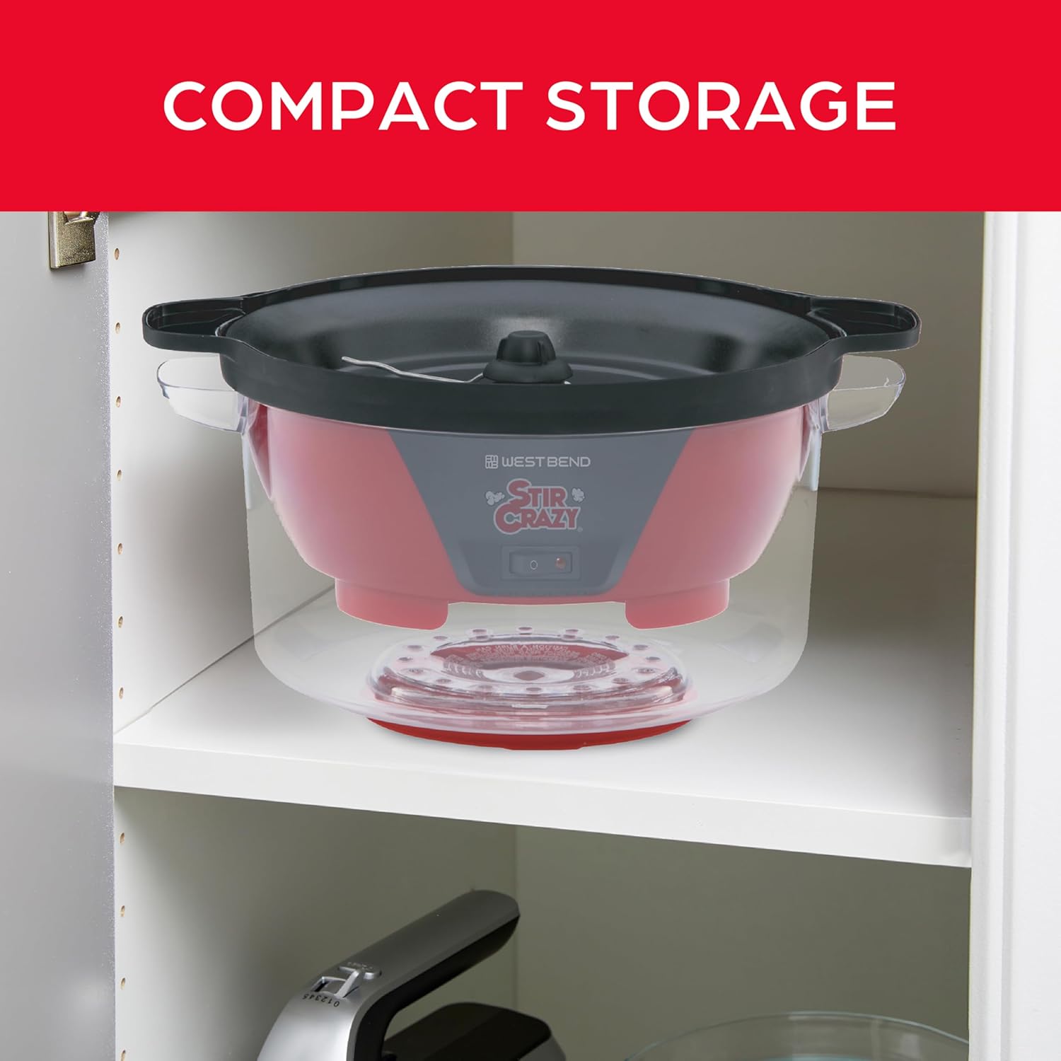 West Bend Stir Crazy Hot Oil Popcorn Popper, Popcorn Maker Machine wit