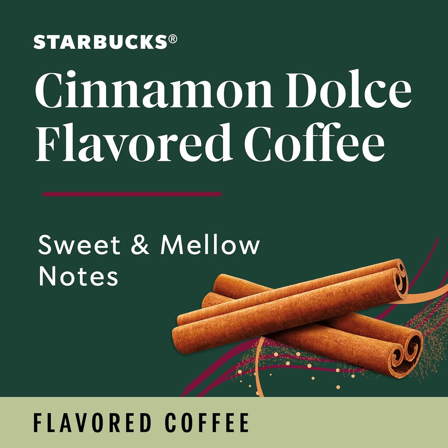 Starbucks K-Cup Coffee Pods, Flavored Hot or Iced Coffee, Cinnamon Dol