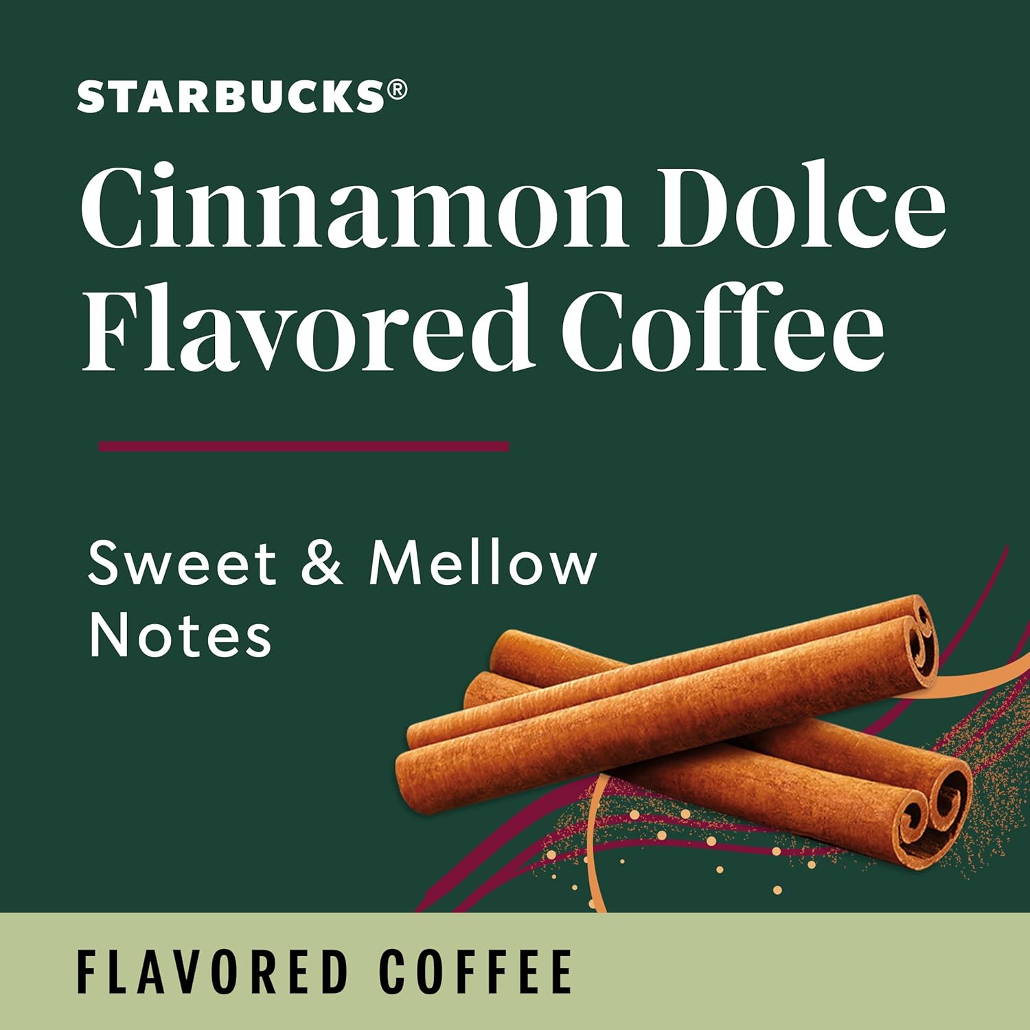Starbucks K-Cup Coffee Pods, Flavored Hot or Iced Coffee, Cinnamon Dol