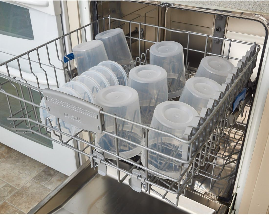 DuraHome - Deli food Storage Containers with Lids 32 oz, Quart Pack of
