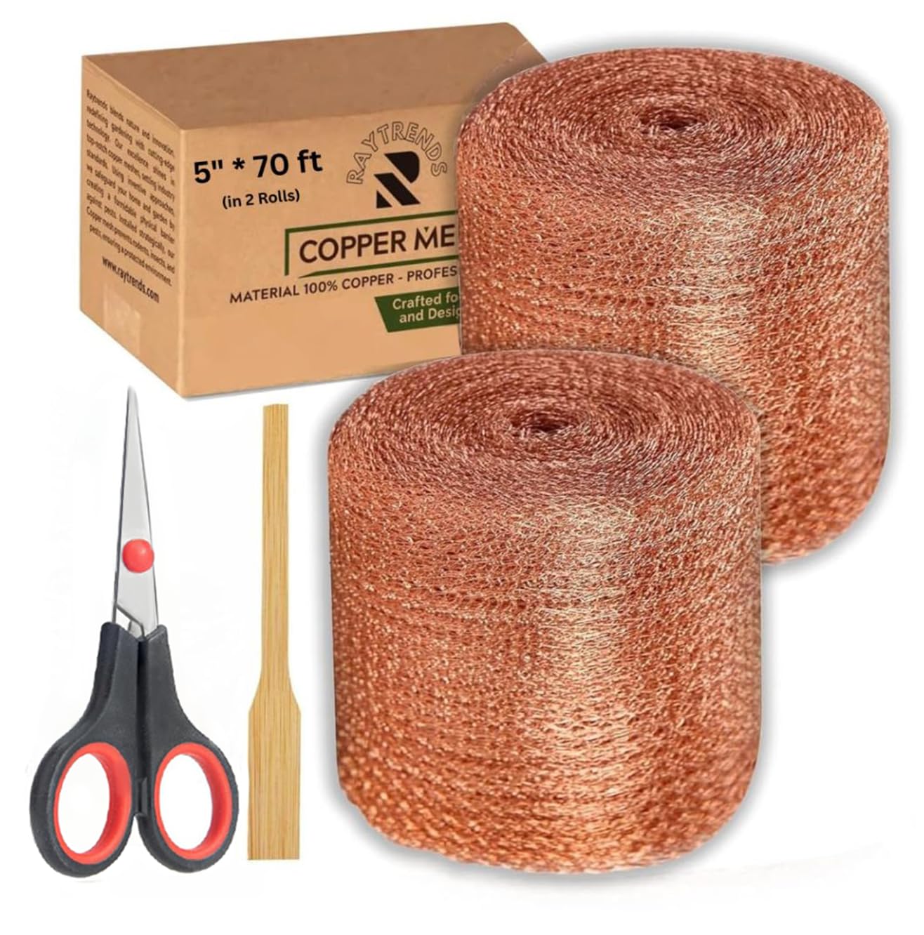 3rd Gen Copper Mesh Rodent Control Kit - Raytrends 100% Premium & Pure