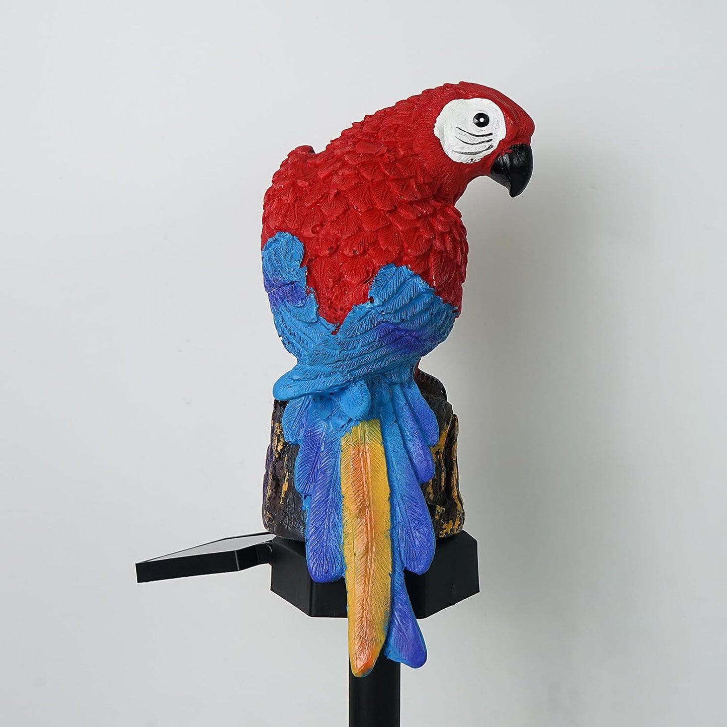Luwint Small Parrot Garden Solar Lights Parrot Decorative Stake Light Outdoor Waterproof Lamp Parrot Decor for Garden Lawn Pathway Animal Patio Bird Light Parrot Ornament