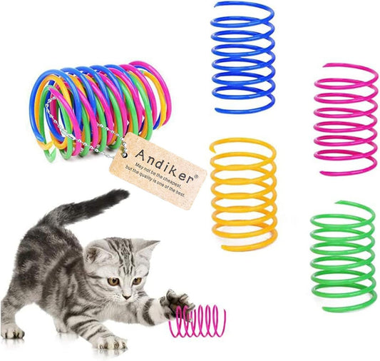 Andiker Interactive Cat Spiral Creative Spring Toy to Kill Time and Ke