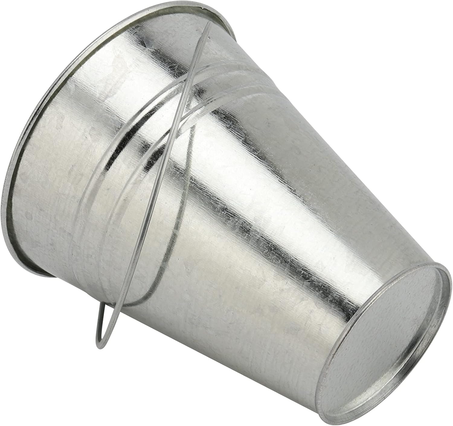JEUIHAU 25 PCS 5x4.5 inch Galvanized Mini Buckets - Tin Pails for Part