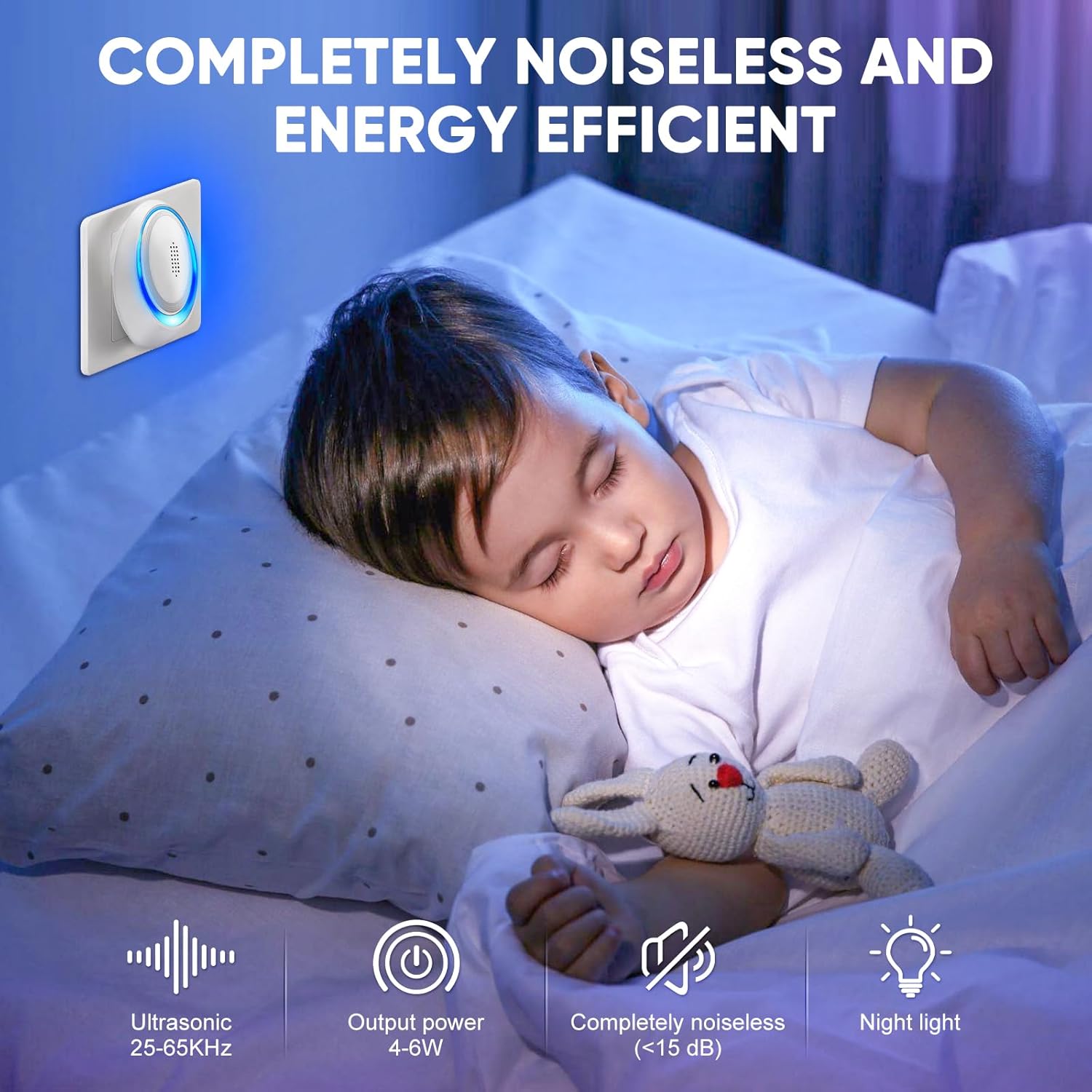 Ultrasonic Pest Repeller Indoor Ultrasonic Repellent, Mouse Repellent 