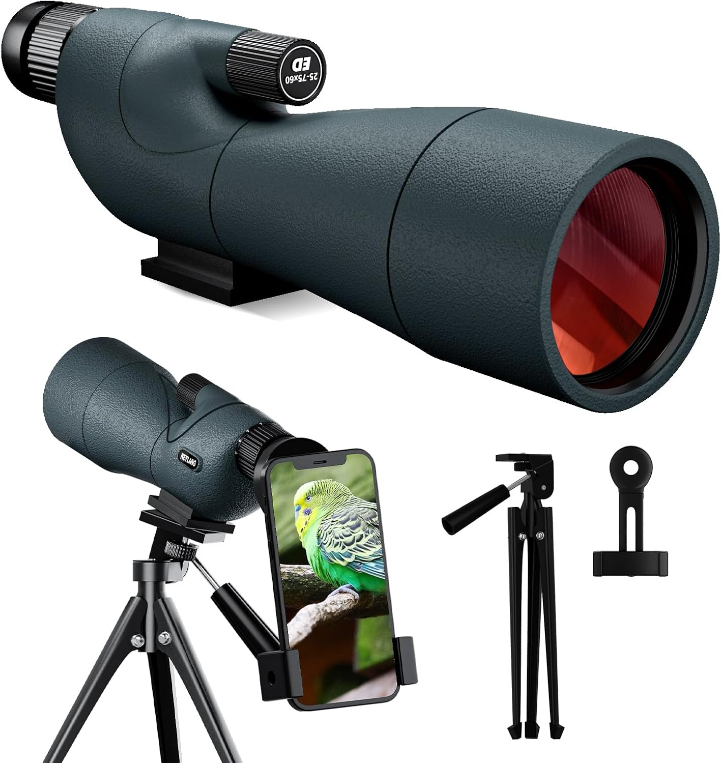 25-75X60 Spotting Scope for Shooting Hunting - Spotter Scopes with Tri