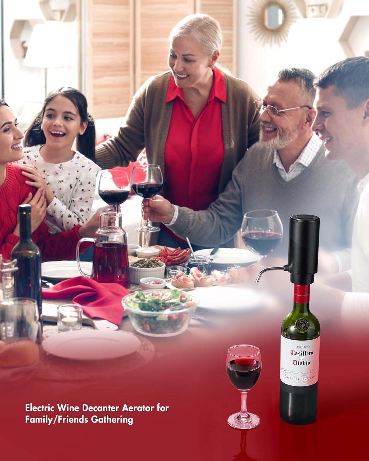Electric Wine Decanter Aerator Dispenser: Automatic Whisky Bottle Disp