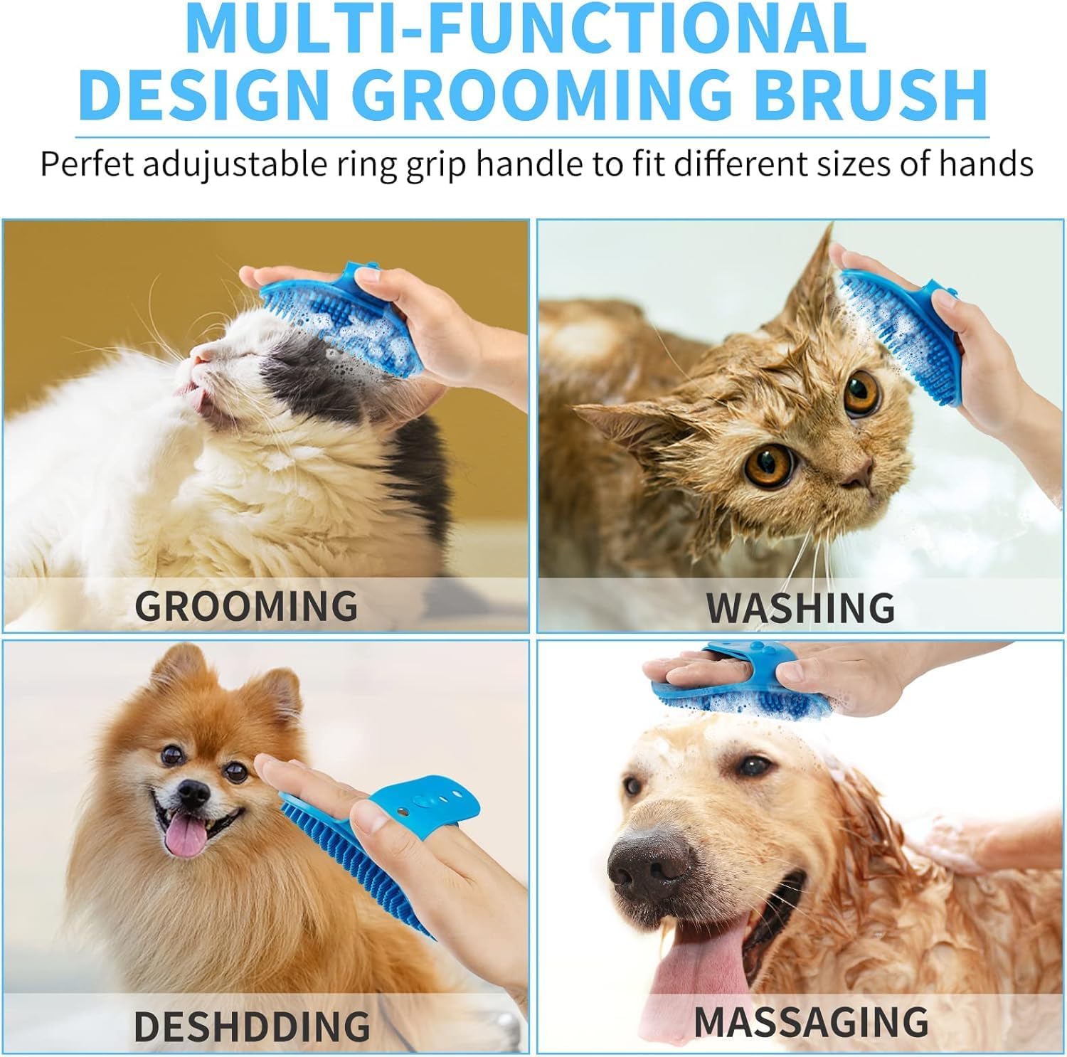 Professional 7 in 1 Dog Paw Cleaner for Dogs & Cats - Includes 1 Porta