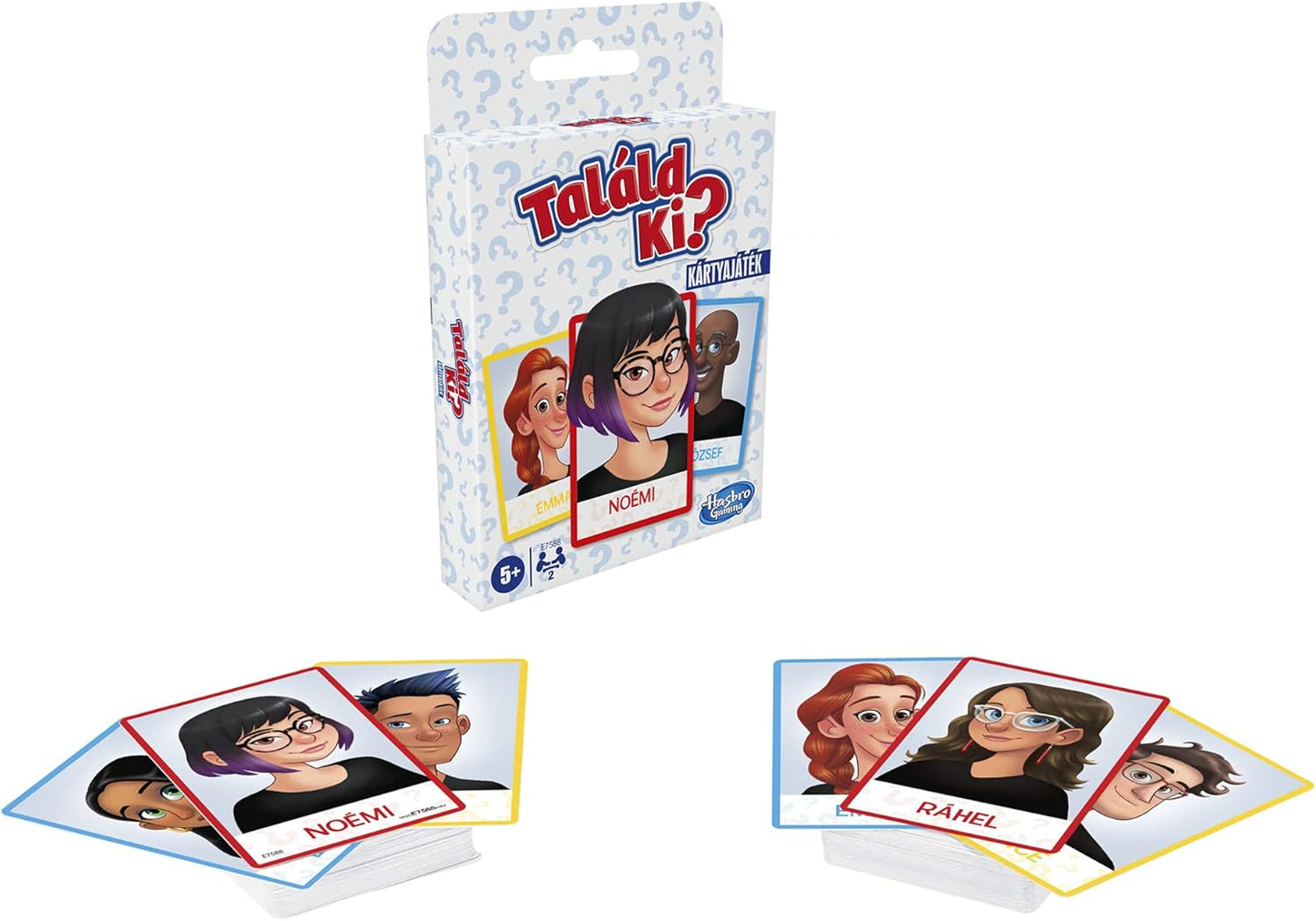 Hasbro Gaming Guess Who? Card Game for Kids, 2 Player Guessing Game, F