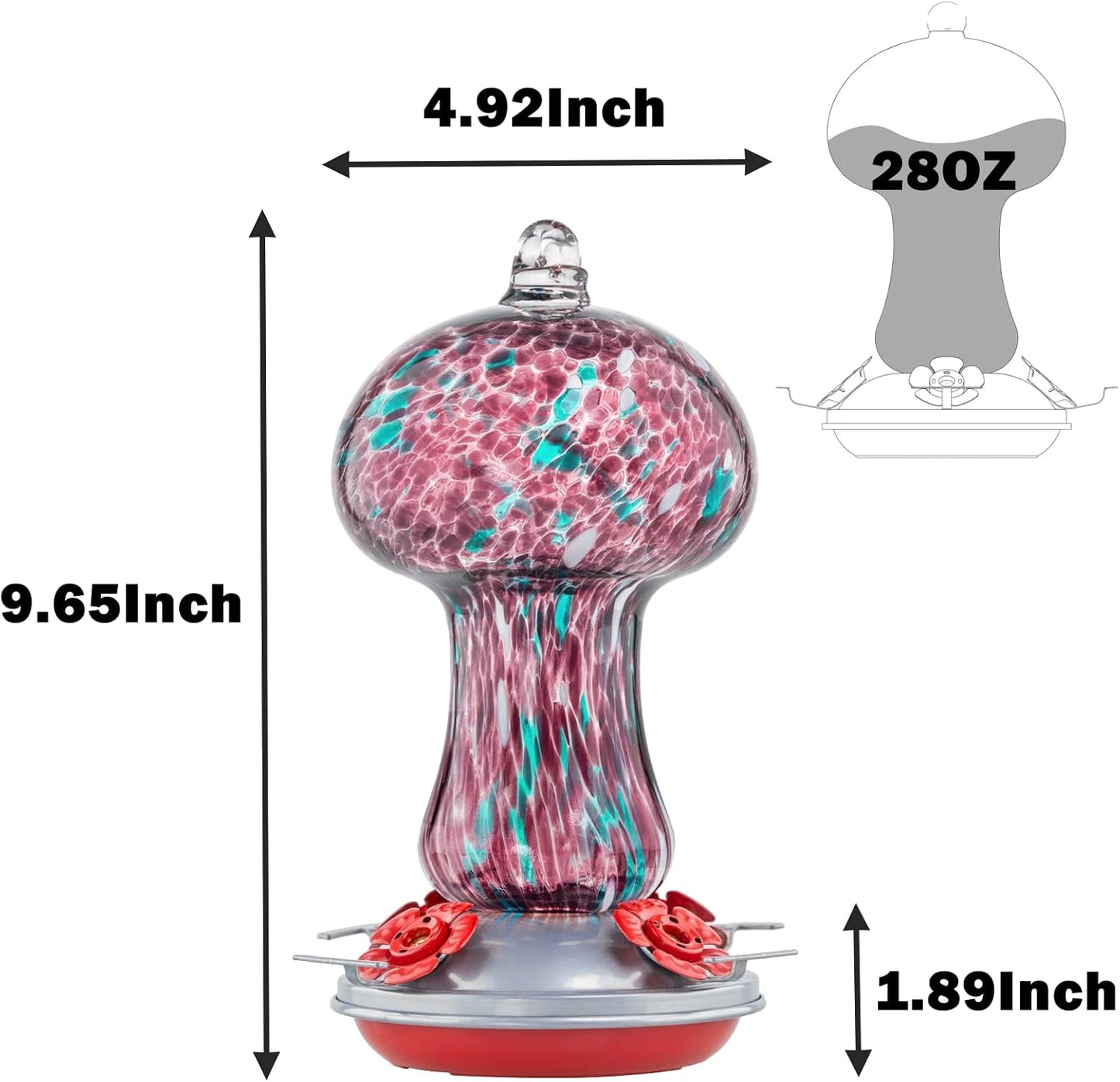 Muse Garden Gifts for Women Hummingbird Feeders for Outdoors Hanging A