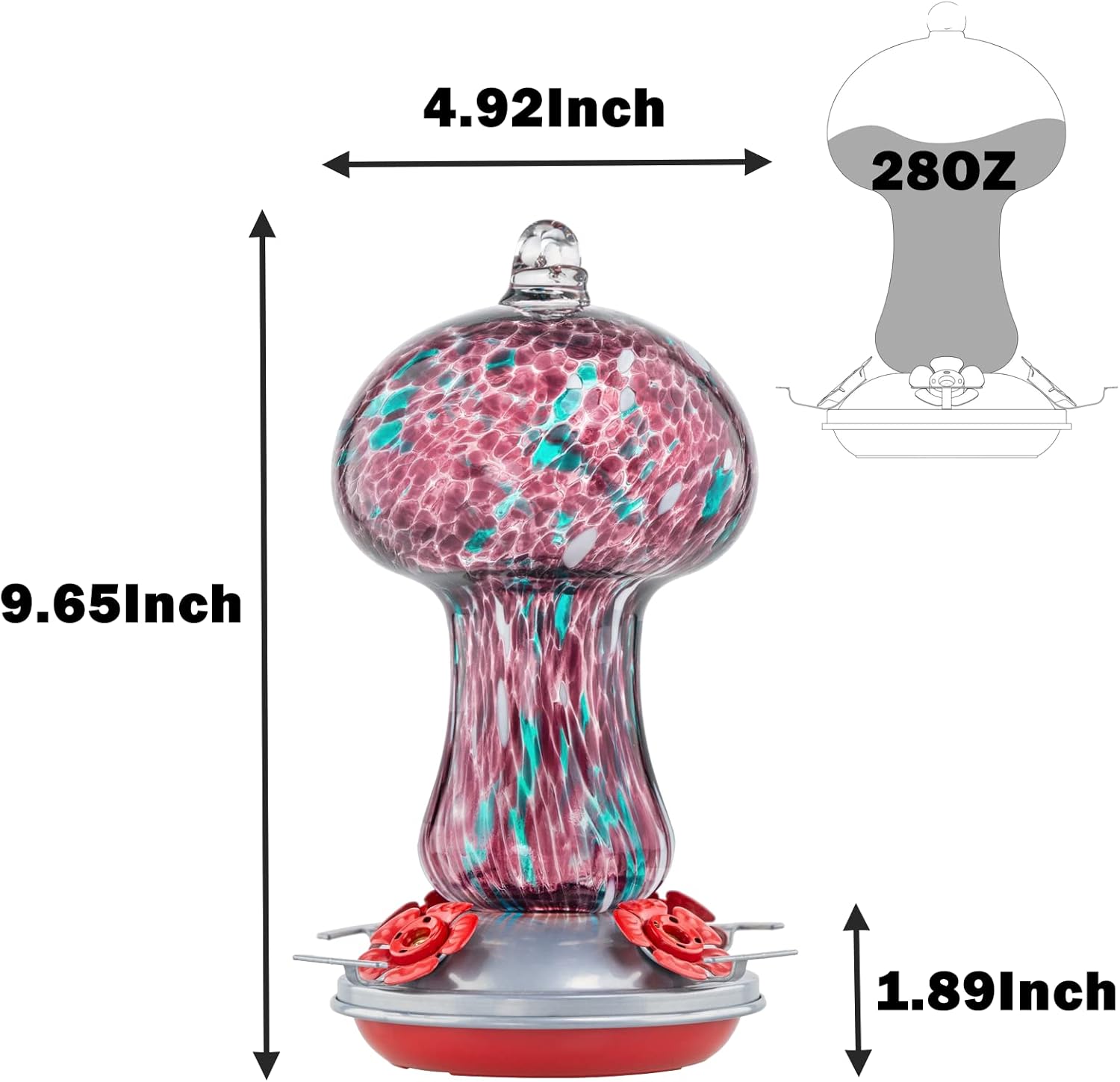 Muse Garden Gifts for Women Hummingbird Feeders for Outdoors Hanging A