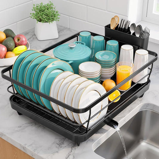 Stainless Steel Dish Drying Rack for Kitchen Counter, Sink Organizatio