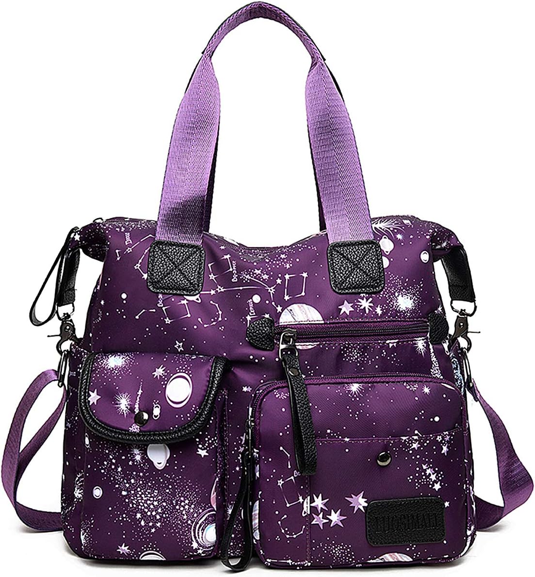 Tote Bag for Women,Multi Pockets Shoulder Handbag,Nurse Bag for Work,L