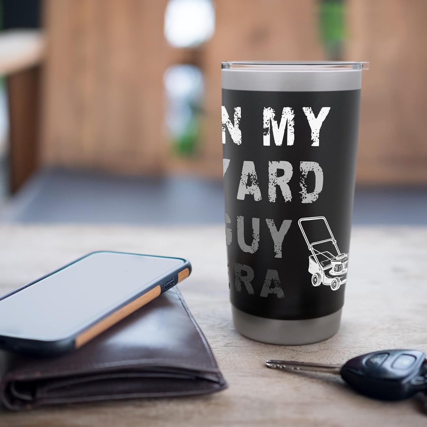 In My Yard Guy Era Lawn Mower Stainless Steel Insulated Tumbler