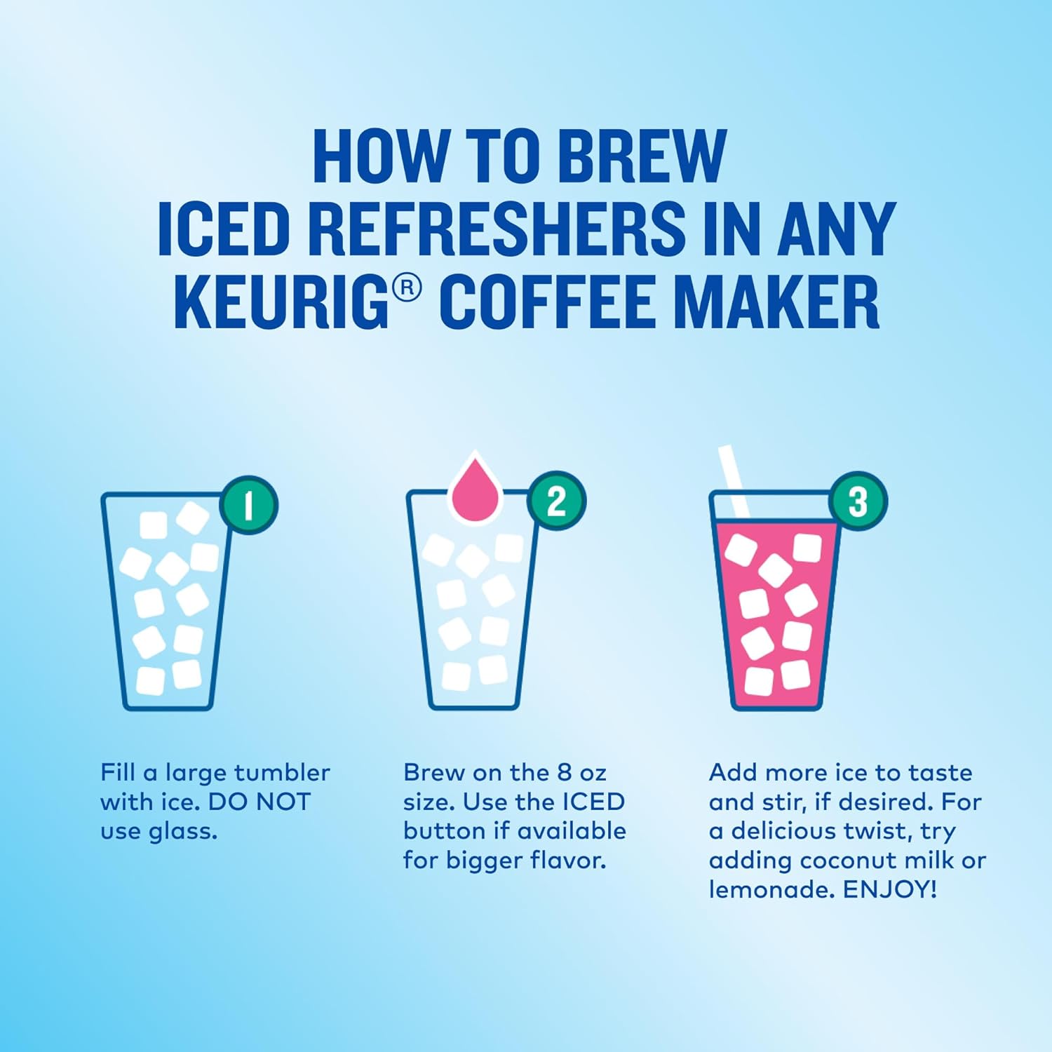 The Original Donut Shop, Iced Refreshers, Keurig Single Serve K-Cup Po
