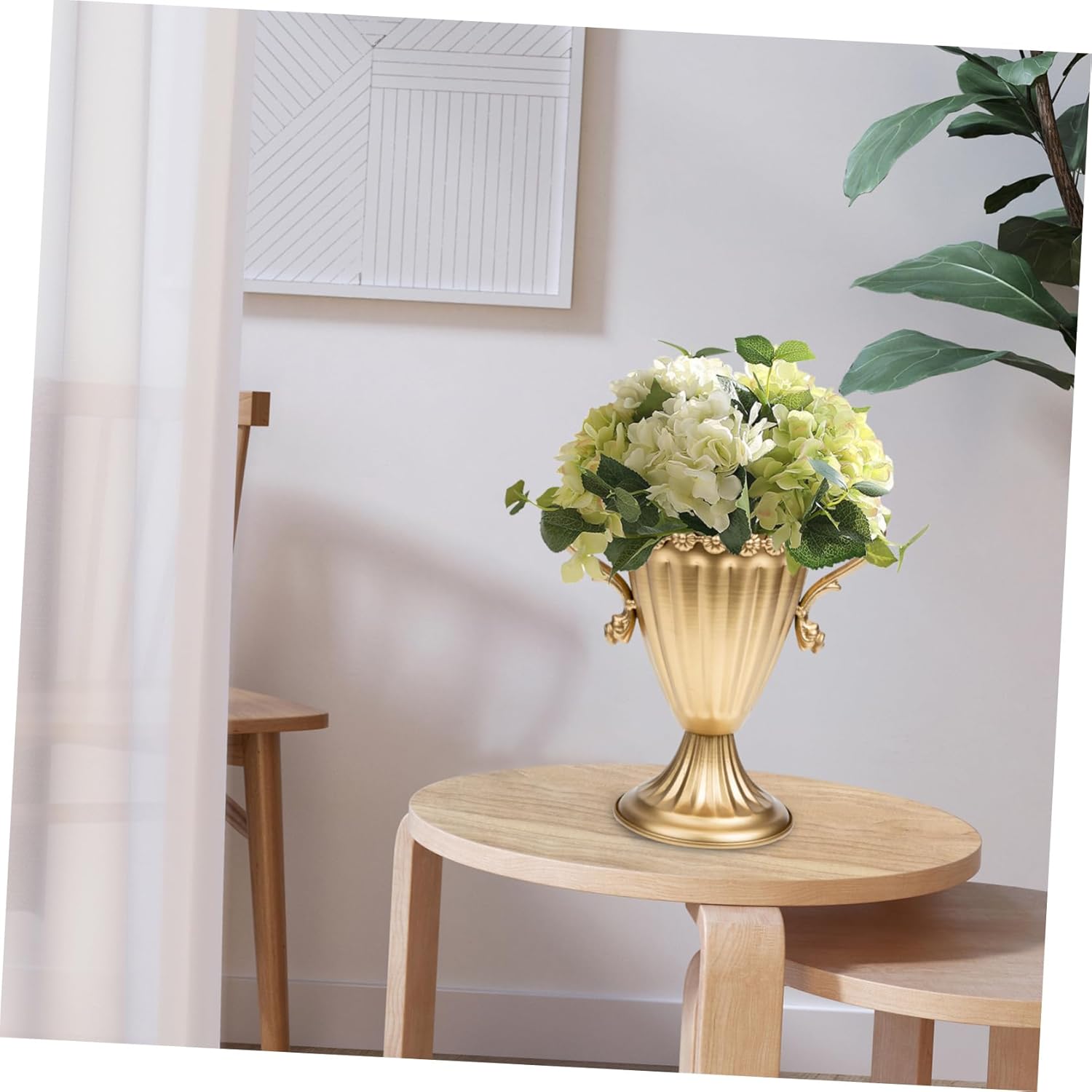 BESTOYARD Vintage Iron Flower Pot Retro Style Vase for Wedding Decor D