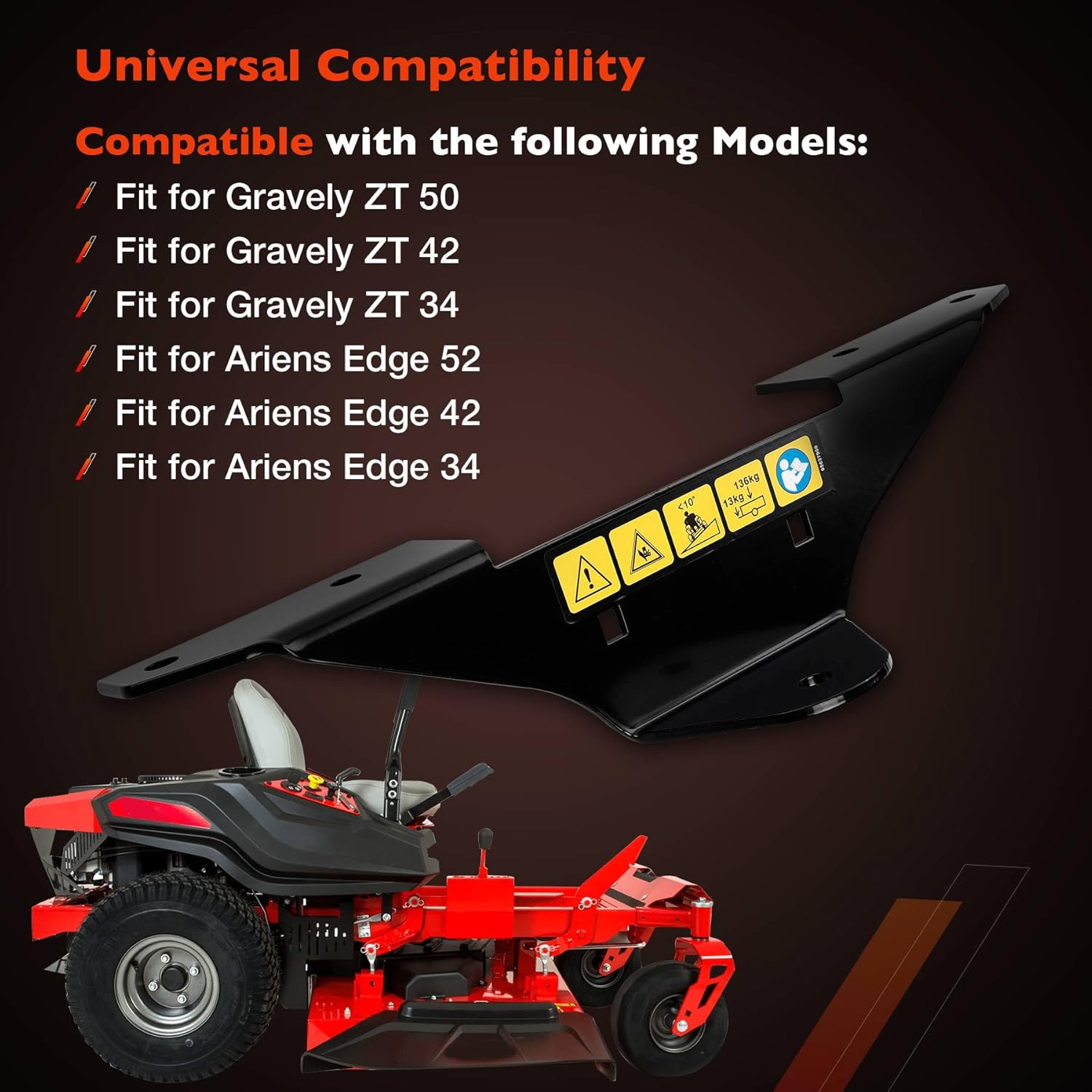 71502800 Trailer Hitch Kit for Edge Zero Turn Mowers, Heavy Duty Towin