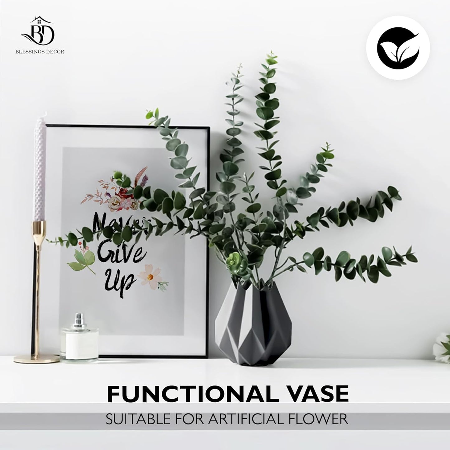 Ceramic Flower Pots Indoor Plant Pots Small Flower Pots ceramic modern vase (Grey)