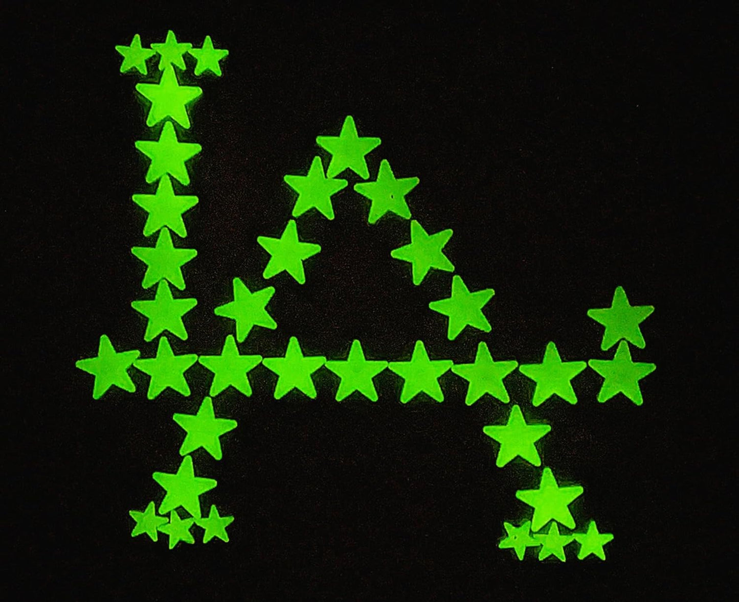 Glow in The Dark Stars - Includes Installation Material and Star map, 