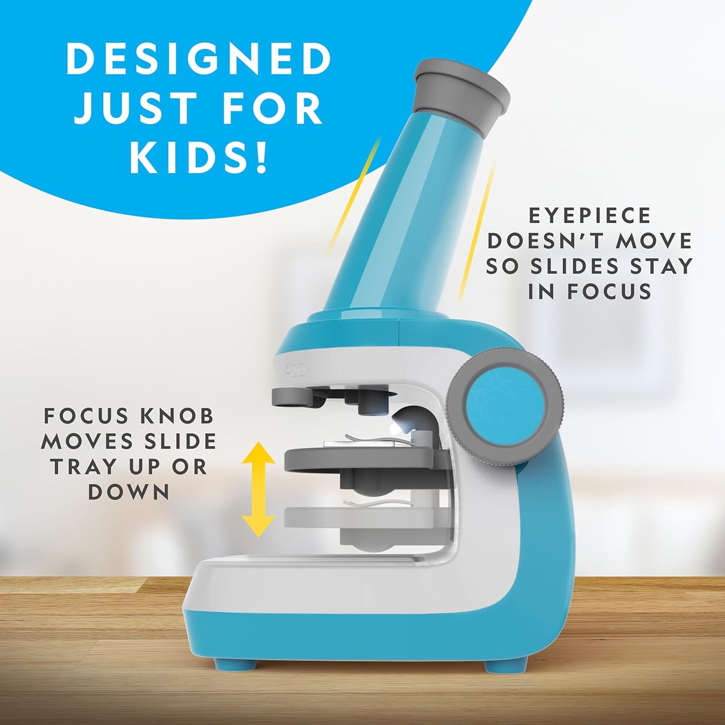 NATIONAL GEOGRAPHIC Microscope for Kids - Science Kit with an Easy-to-