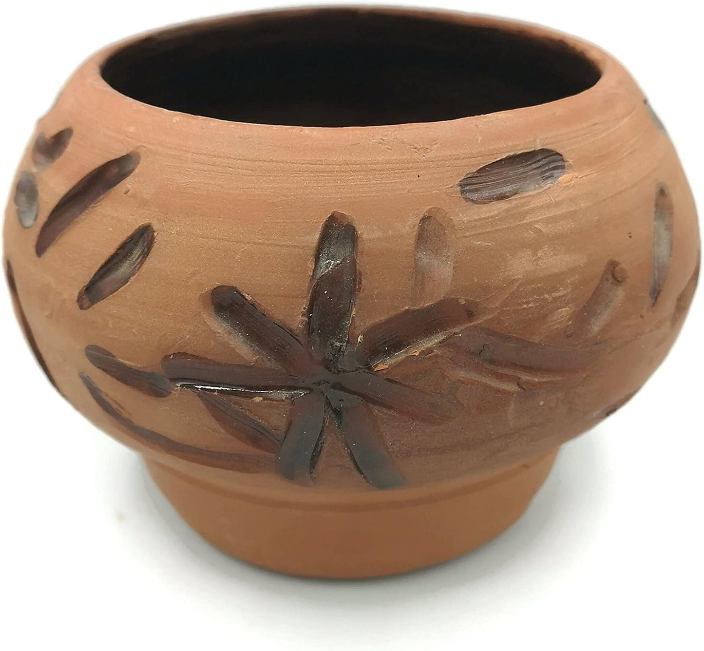 Terracotta Ceramic Cachepot Planter Pot For Succulents, Handcrafted Pottery, Office Desk Accessories Decor
