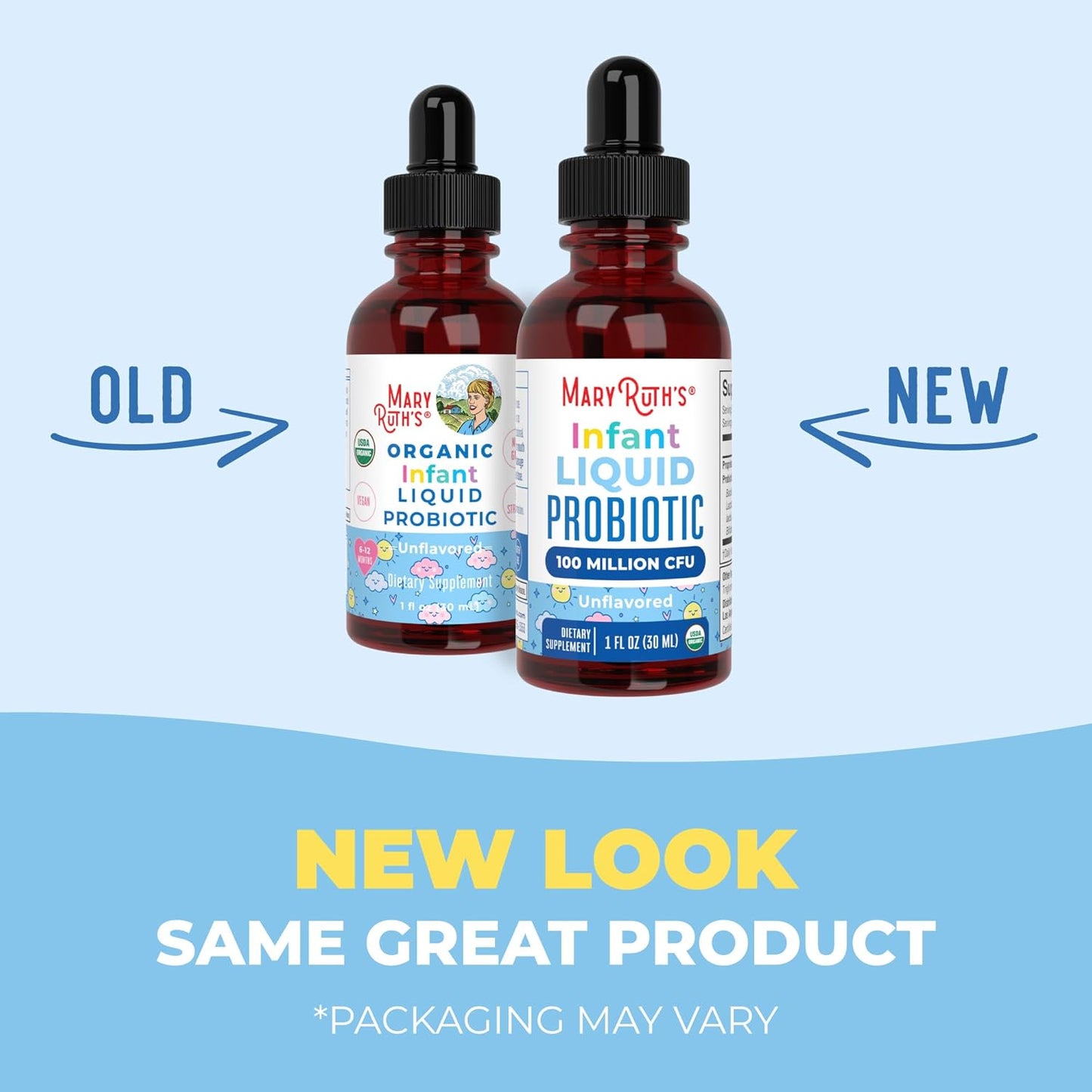 MaryRuth Organics USDA Organic Infant Liquid Probiotic Drops | Baby Es