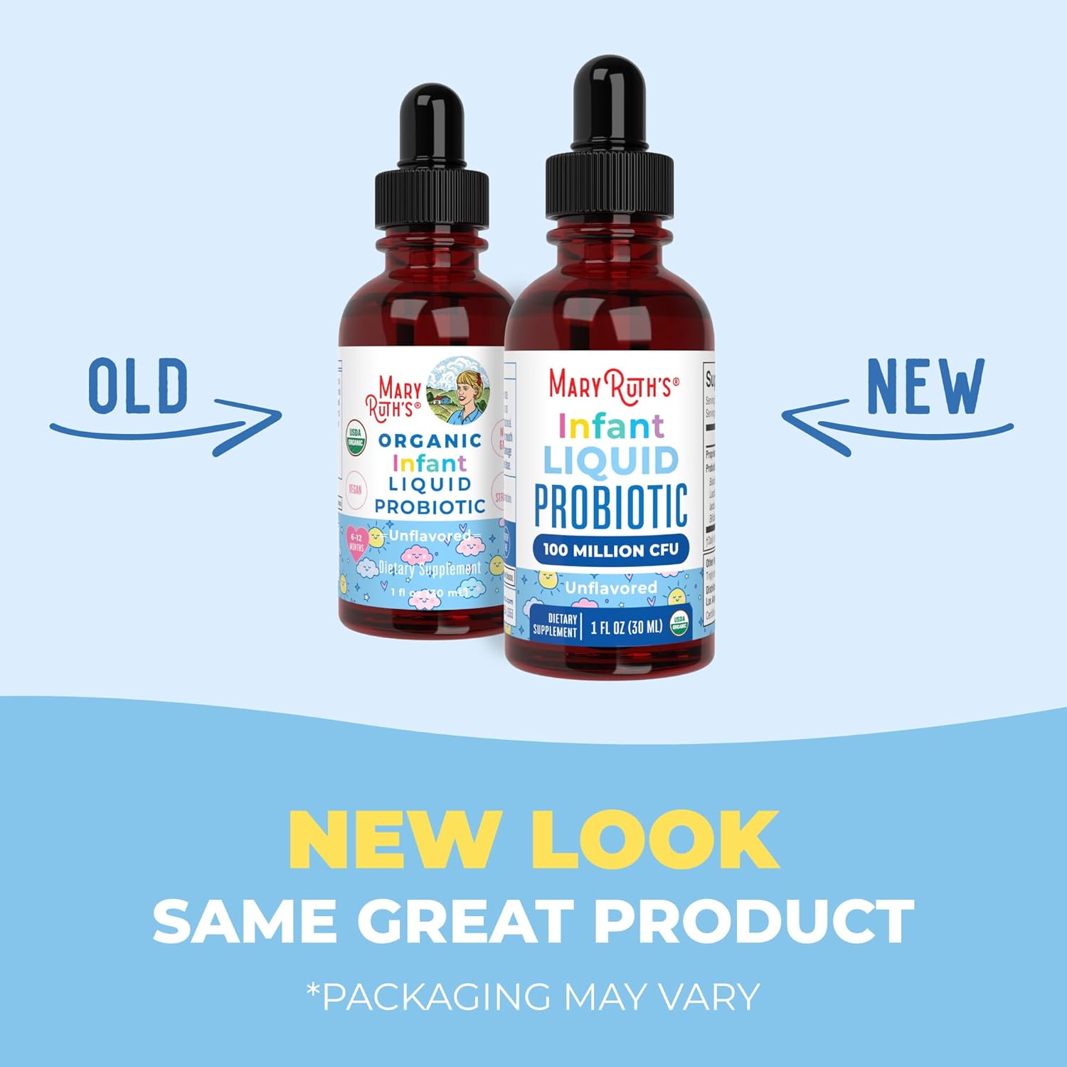 MaryRuth Organics USDA Organic Infant Liquid Probiotic Drops | Baby Es