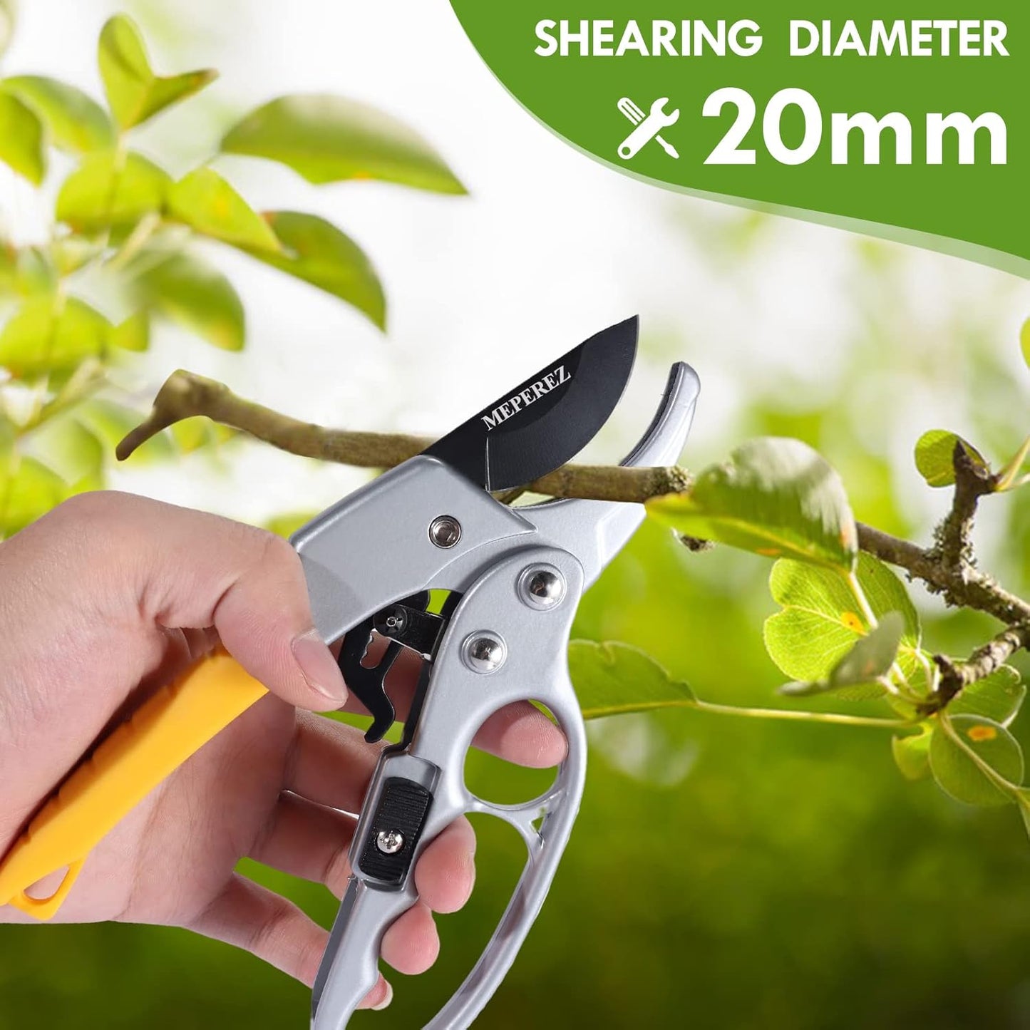 Premium Germany Pruning Shears, Work 3 Times Easier, Pruners Heady Dut
