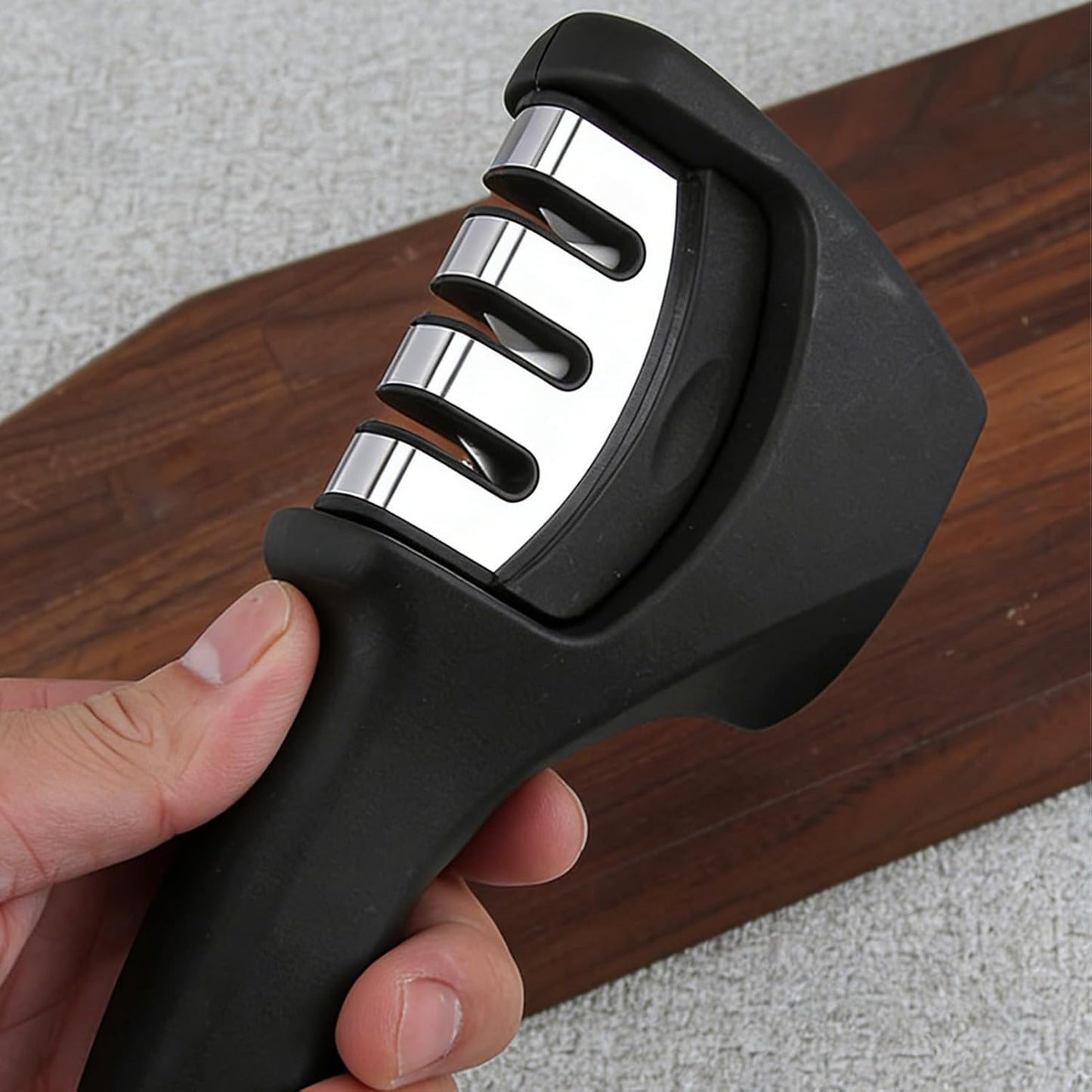 Handheld Cutter Sharpener - 3-Stage Cutting Head Trimmer | Professiona