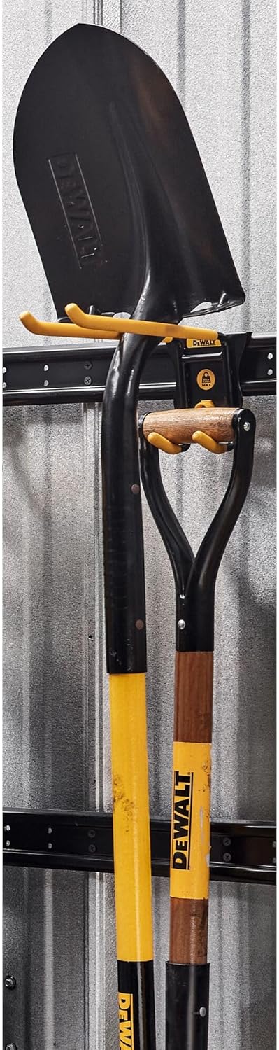 DEWALT Tool Organizer, Standard Double Hook for Long Handled tools, DEWALT Workshop Storage System Compatible (DWST82815)