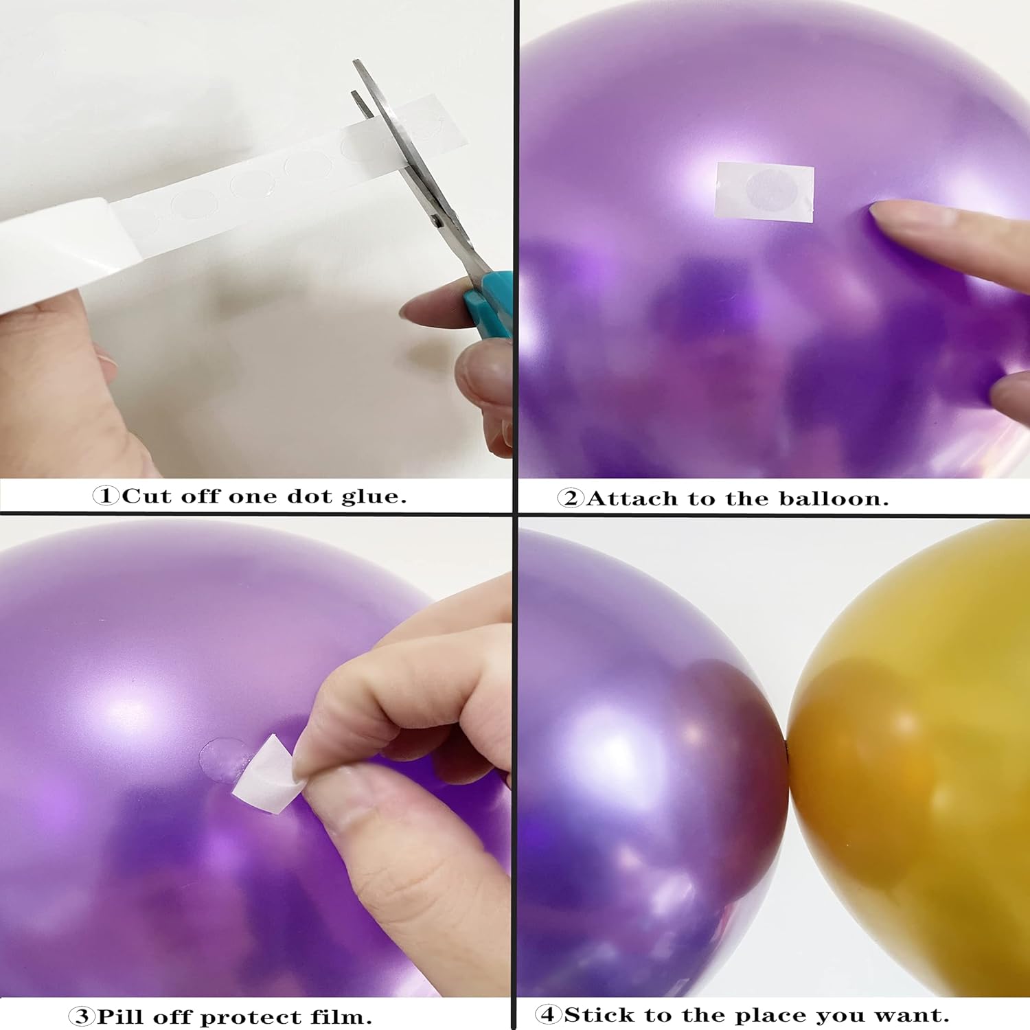 Colorful Party Balloons 100pcs 12inch Chrome Metallic Helium Balloons 
