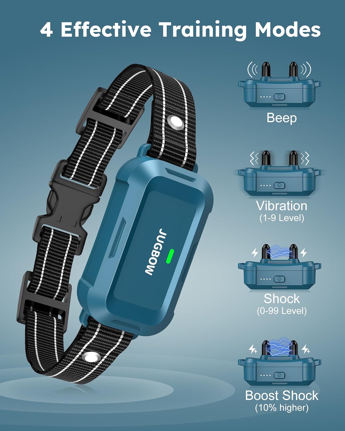Jugbow Dog Shock Collar - 4200FT Dog Training Collar with Remote, IPX7