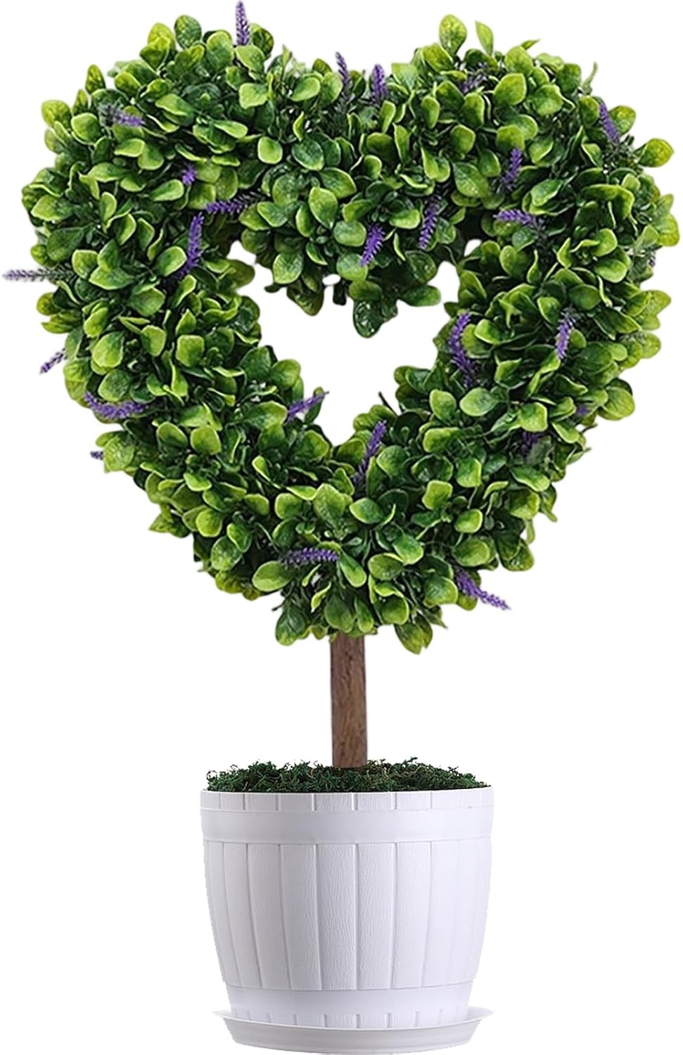 Artificial Topiary for Outdoors, 65 cm Valentine Plant with Stand for Outdoor and Indoor, Topiary Valentine with Stand, for Garden Wedding Spring Workshops Lawn Patio Porch Ca