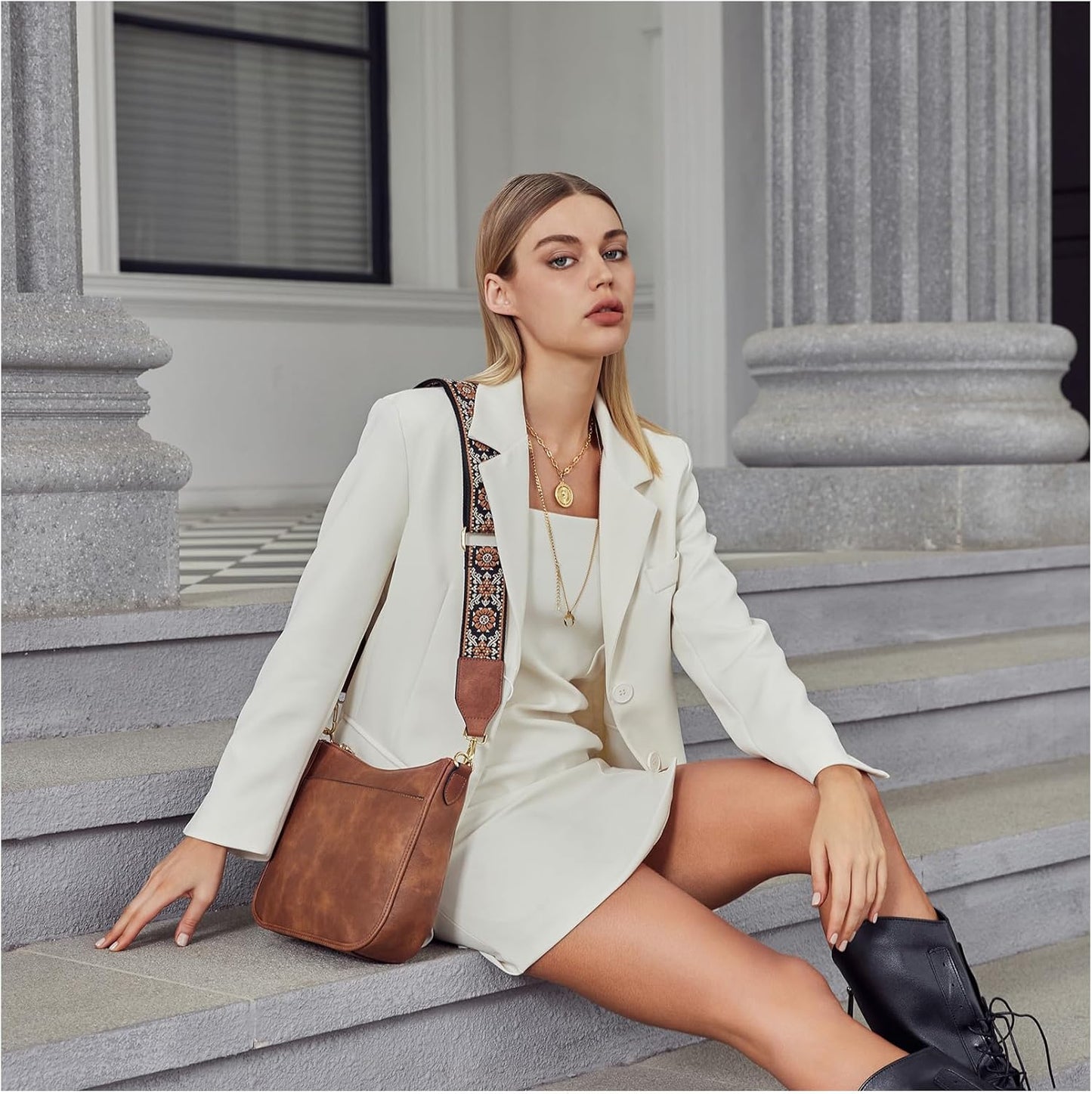 BOSTANTEN Crossbody Bags for Women Trendy Vegan Leather Hobo Purses Sh