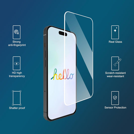 Ailun Screen Protector for iPhone 16 / iPhone 15 / iPhone 15 Pro [6.1 