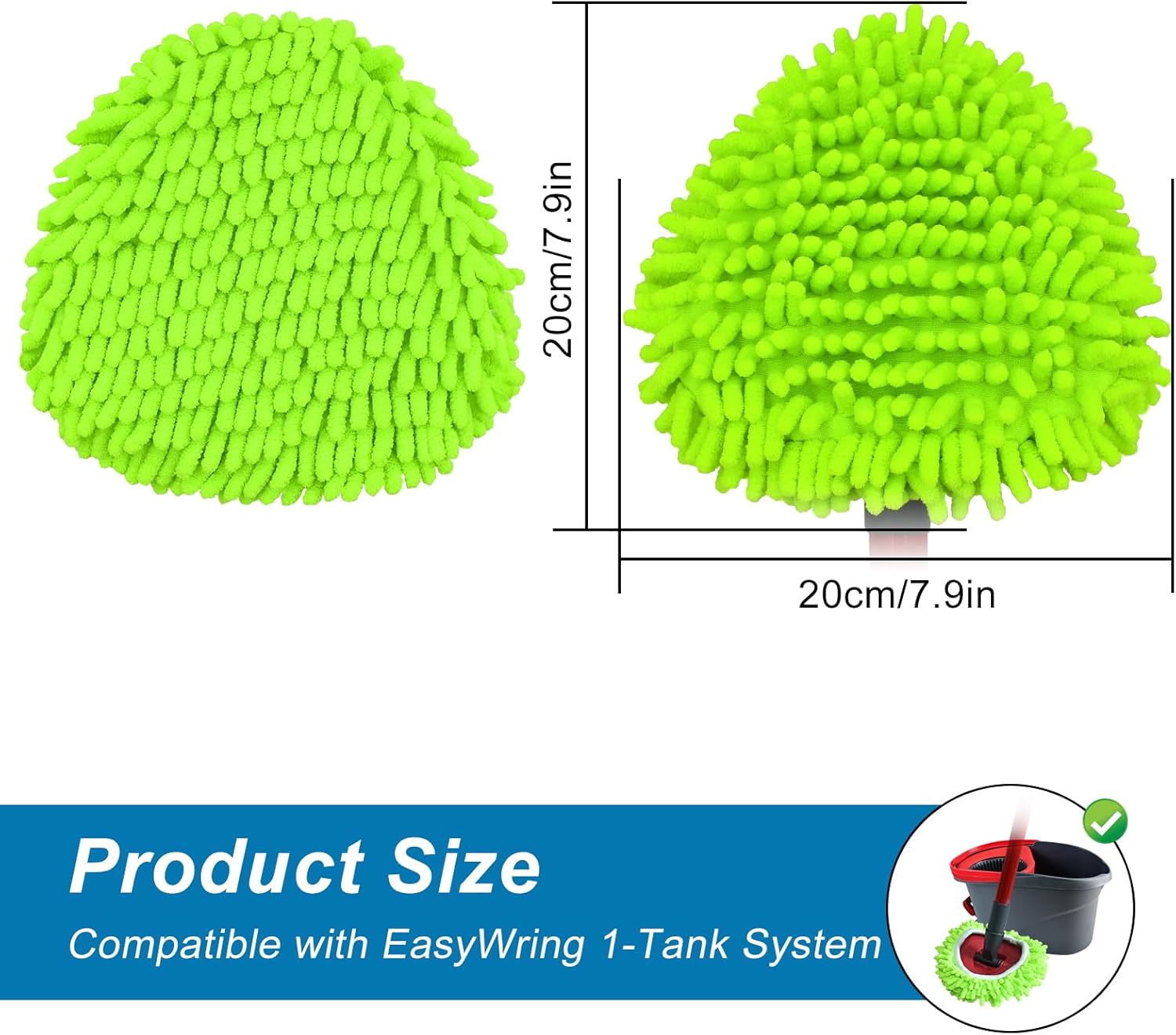 Mop Replace Head for O Cedar, Spin Mop Heads Replacements for Ocedar E