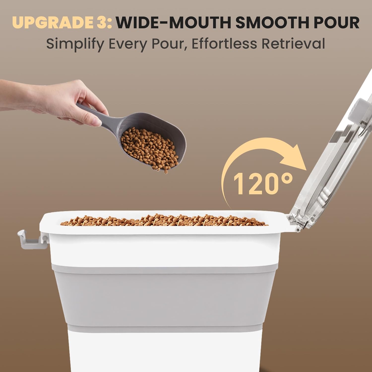 20-23 Lbs Dog Food Storage Container, Collapsible Dog Food Container w