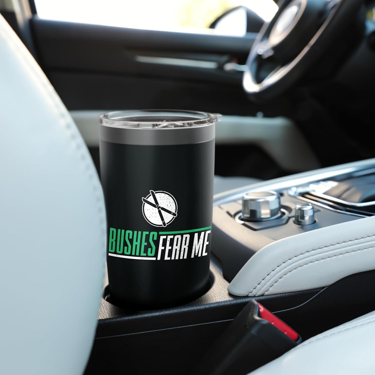 Funny Landscaping Bushes Fear Me For Landscaper & Gardener Stainless Steel Insulated Tumbler