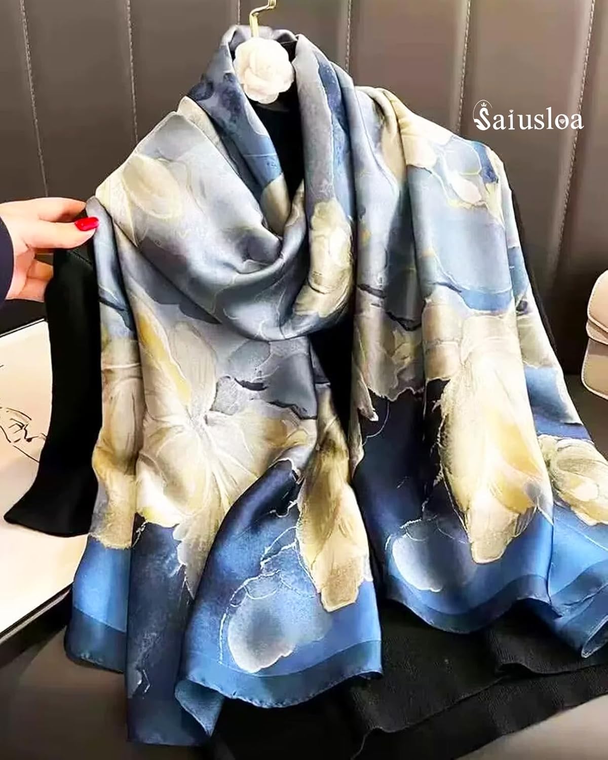 Dress Scarves Shawl Wraps Long Silky Scarf for Women Dressy Fashion Li