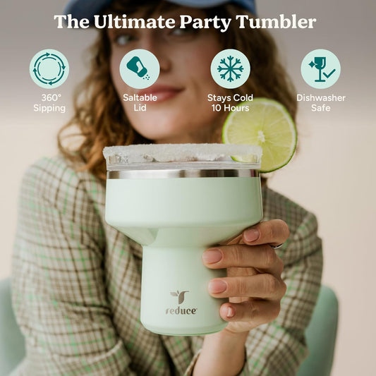 REDUCE Saltini 16 oz Cocktail Tumbler - Insulated Margarita Tumbler wi