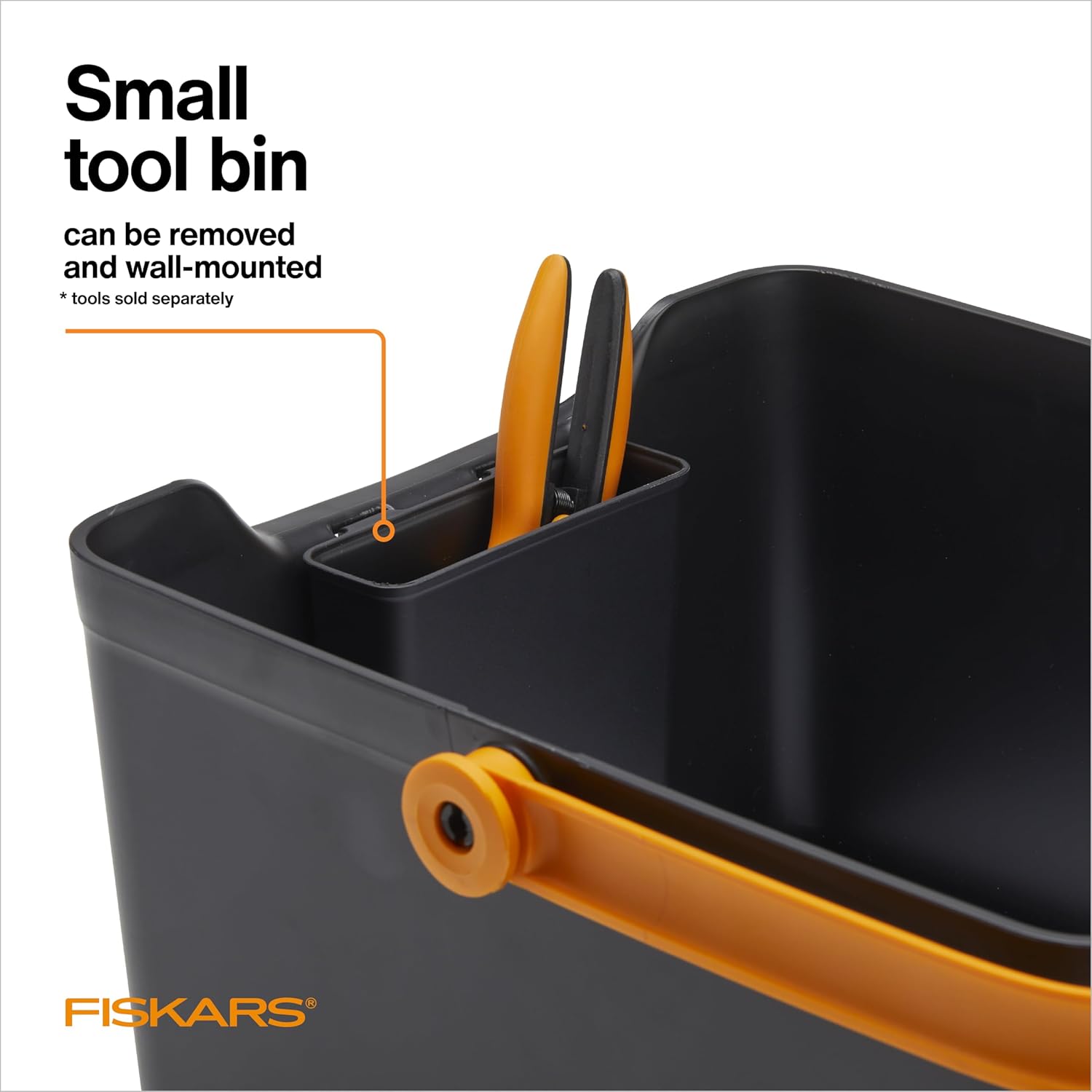 Fiskars Garden Tool Caddy, Portable Storage Organizer with Removable B