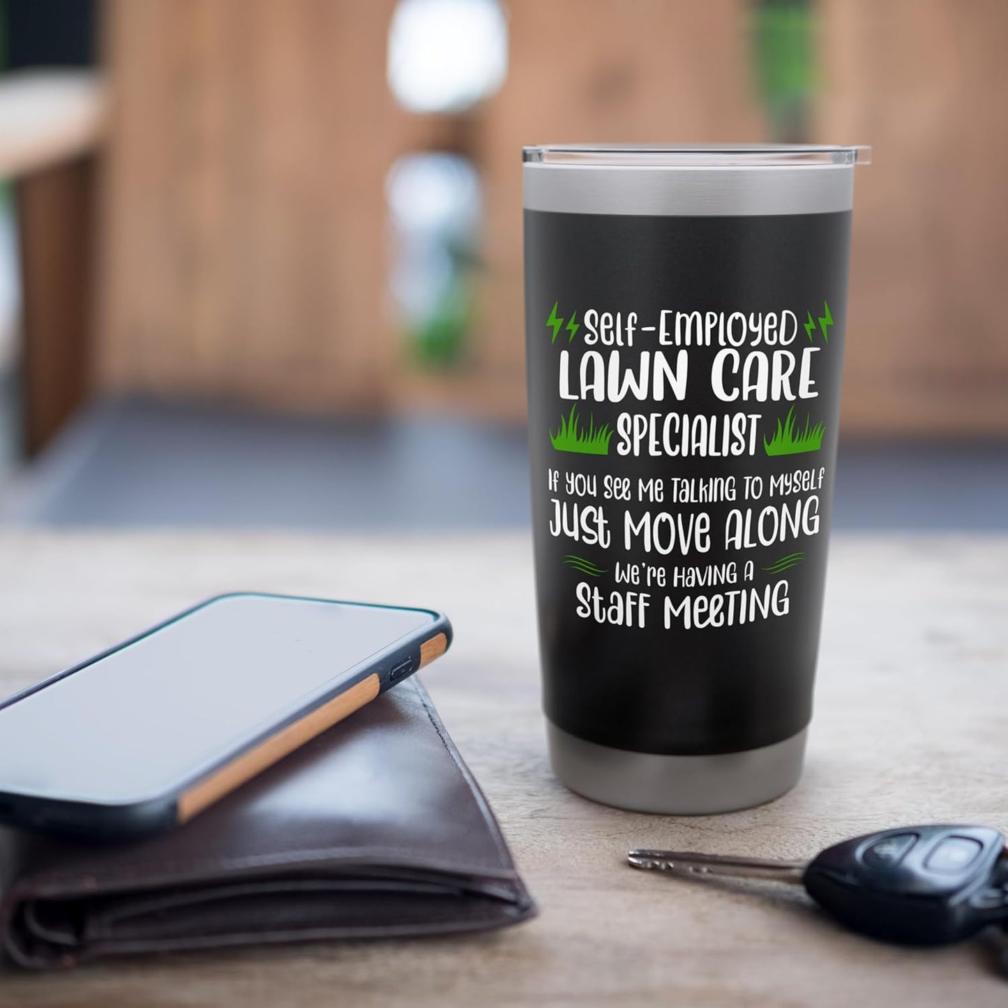 Self Employed Lawn Care Specialist Stainless Steel Insulated Tumbler