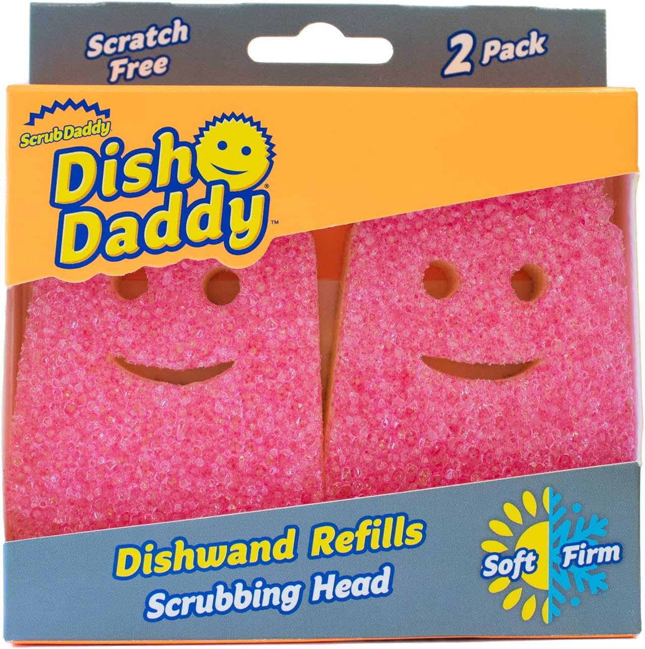 Scrub Daddy Dish Wand Scrubbing Brush Replacement Heads, Soap Dispensi